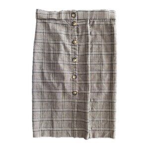 Jules & leopold Checkered pattern skirt
